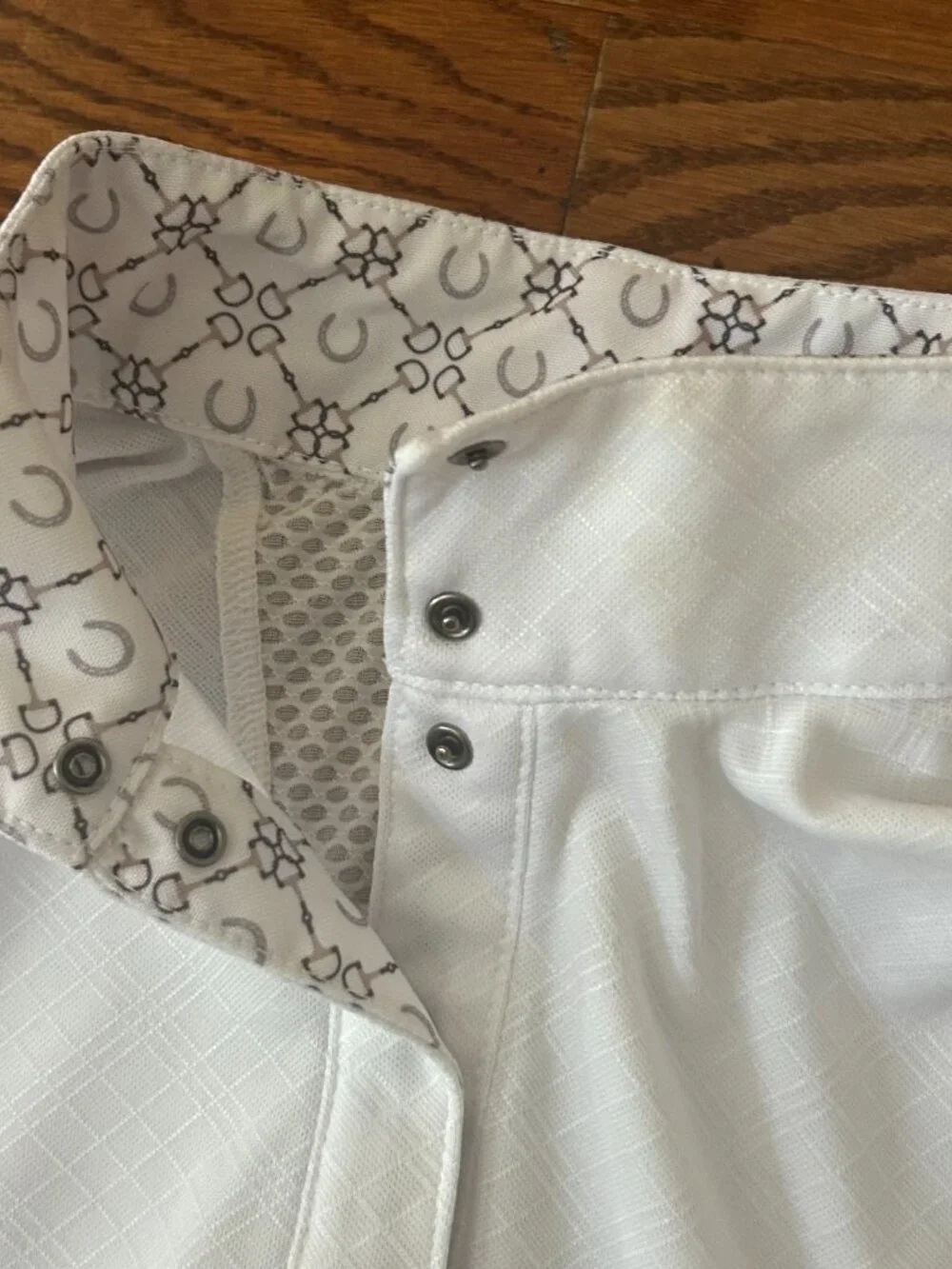 Kerrits Girls Large Encore Short Sleeve Equestrian Show Shirt Size